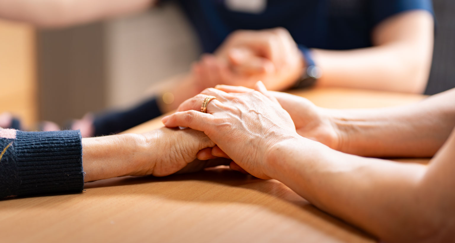 A carer sharing a moment at home